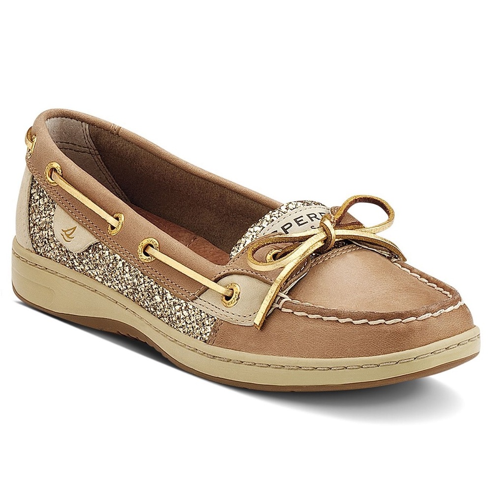 [SOLD] Sperry Top-Sider Gold Boat Shoes - Picture 1 of 5
